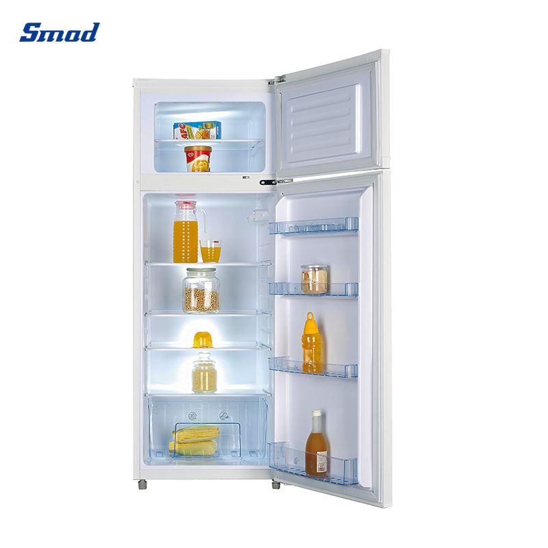 
Smad 260/138L Top Freezer Solar Powered Fridge with High temperature resistance