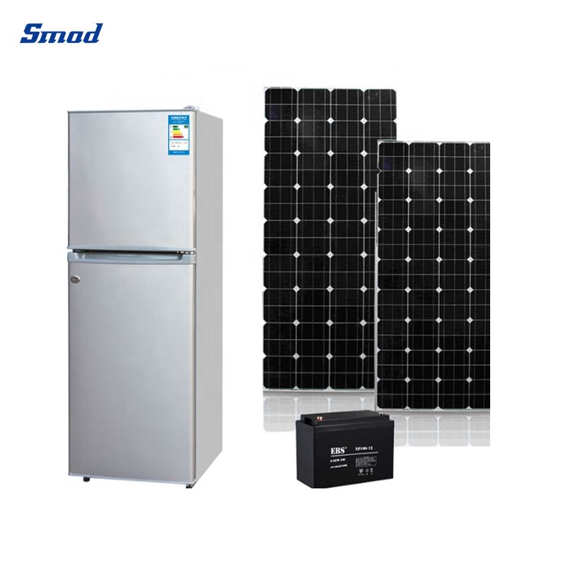 Smad 108L AC/DC Top Freezer Solar Panel Fridge with Mechanical temp.control