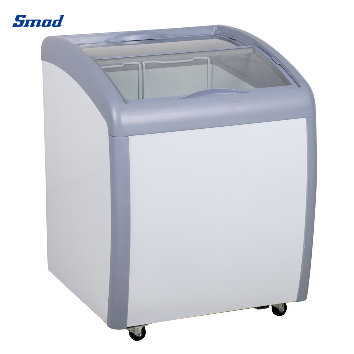 
Smad Glass Top Ice Cream Deep Freezer with Defrost tube