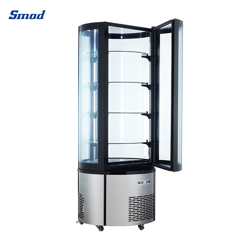 Smad 400L Upright Round Cake Display Cooler with Brilliant LED Illumination