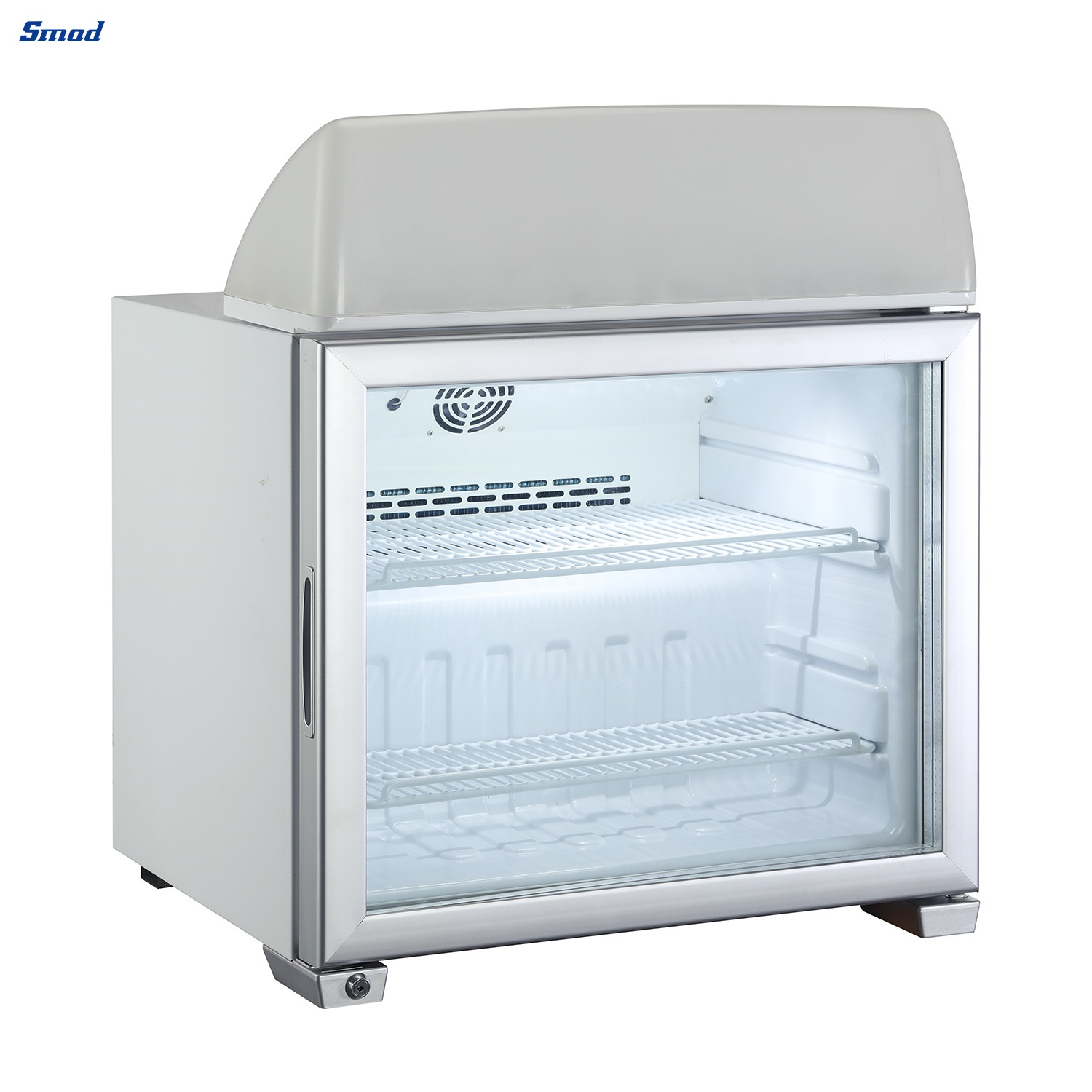 
Smad 49L Single Glass Door Countertop Ice Cream Display Freezer with Digital Temperature Controller