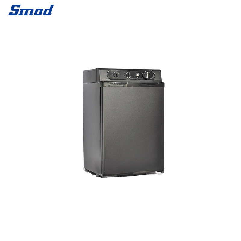 
Smad 1.9 Cu. Ft. compact gas refrigerator with Crystal Door Racks