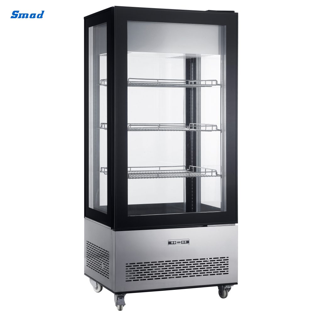 
Smad Glass Door Countertop Display Freezer with Ventilated cooling system