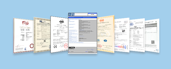  
Smad products have all needed certificates