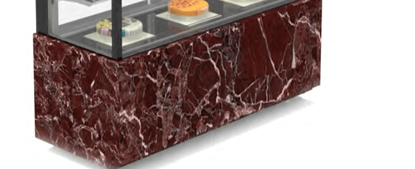 
Smad Cake Display Cabinet Case with Marble Base