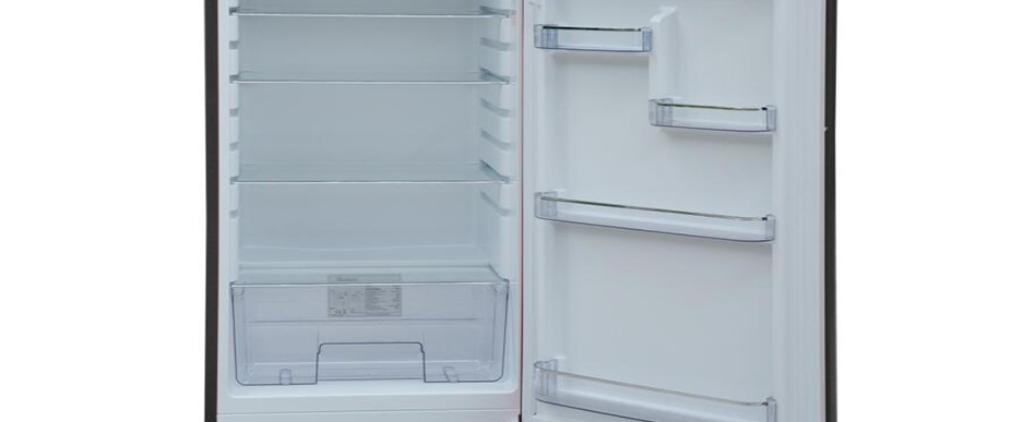 Smad 95L/125L White Retro Under Counter Fridge Freezer with Removable glass shelves