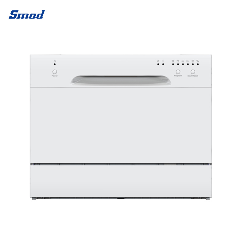 
Smad 6 Sets Countertop Dishwasher with 6 Wash Programs