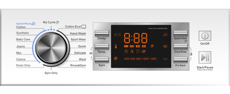 
Smad 10/12Kg Washer Dryer Combo with LED display