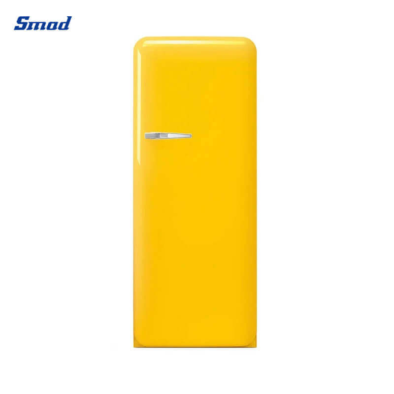 
Smad 248L Red Single Door Retro Style Fridge Freezer with Chroming Metal Handle