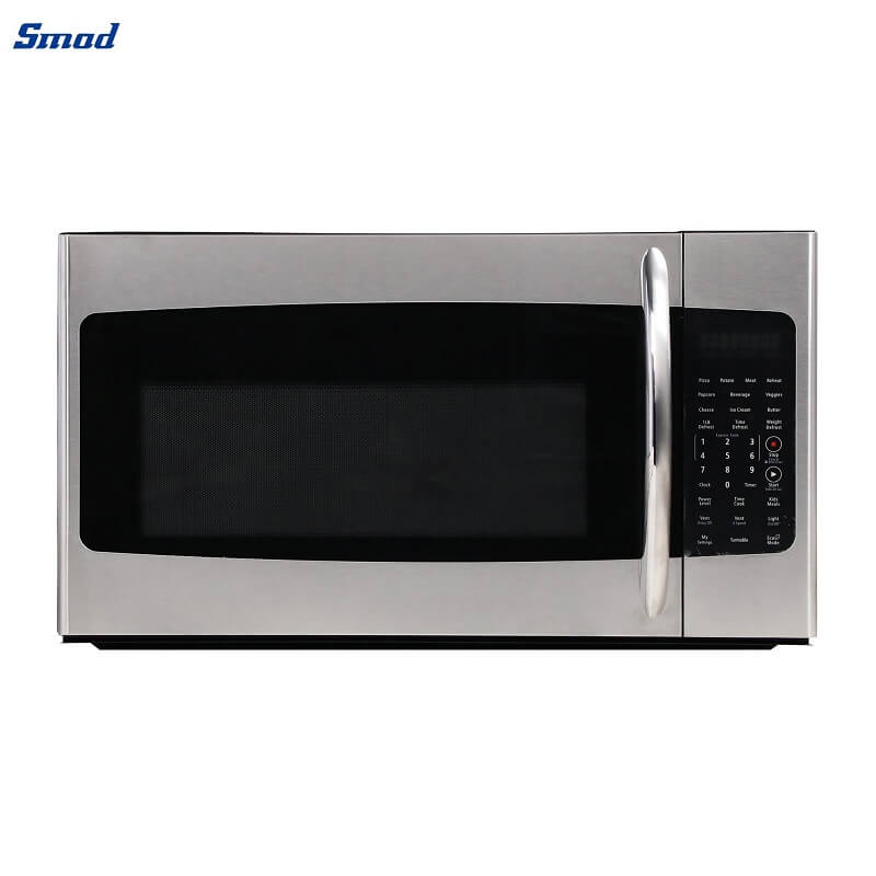 Smad 1.6 Cu. Ft. 1000W Over the Range Microwave Oven with Removable Glass