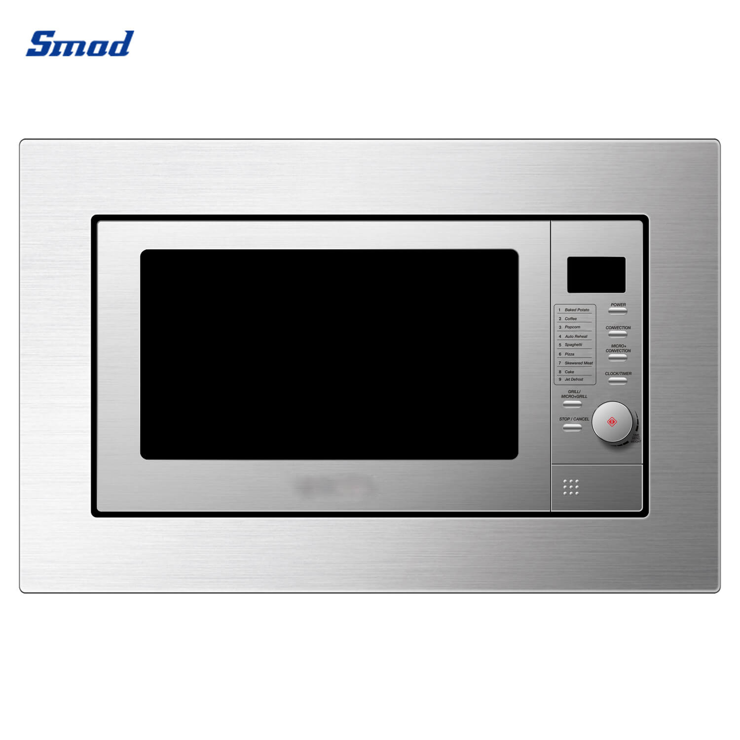 Smad 20L 700W Stainless Steel Built In Microwave Oven with Grill