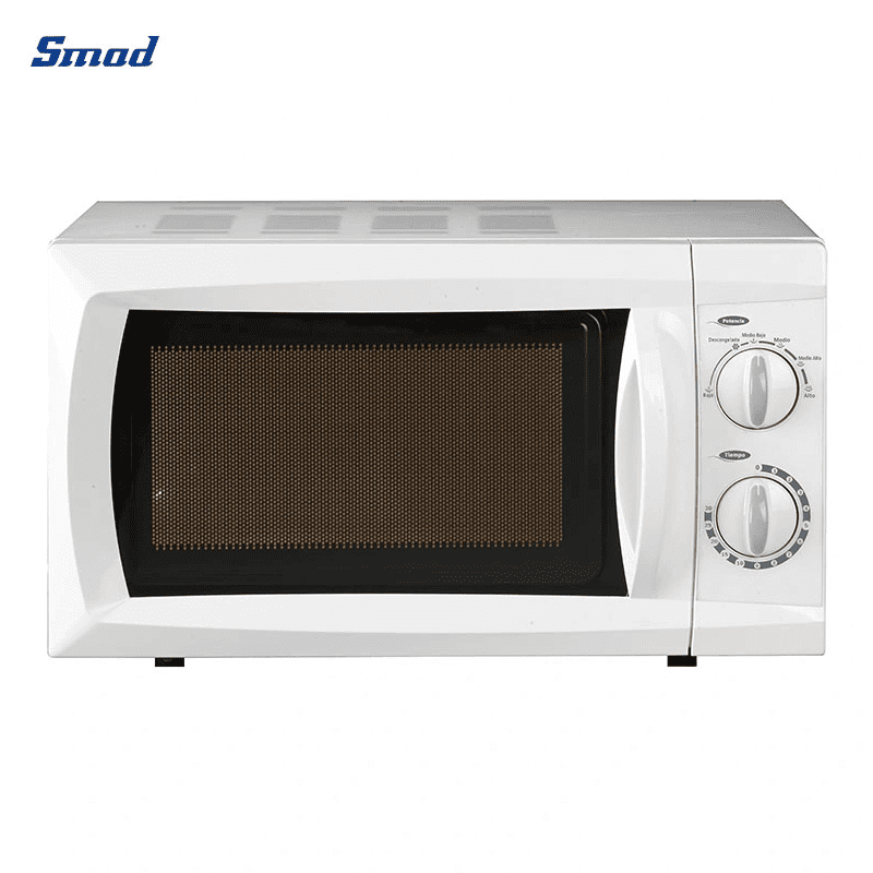 
Smad 20L Mechanical Control Countertop Microwave Oven with Thickened Glass Turntable 