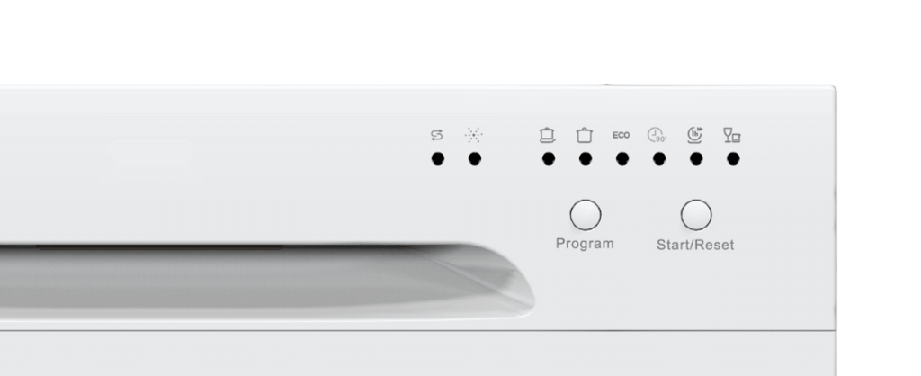
Smad 6 Sets Electronic Button Control Countertop Dishwasher with 6 Wash Programs