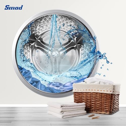
Smad 6Kg Automatic Front Loader Washing Machine with Snowflakes Drum