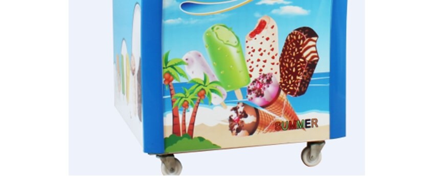 
Smad Portable Ice Cream Freezer with Adjustable Wheels