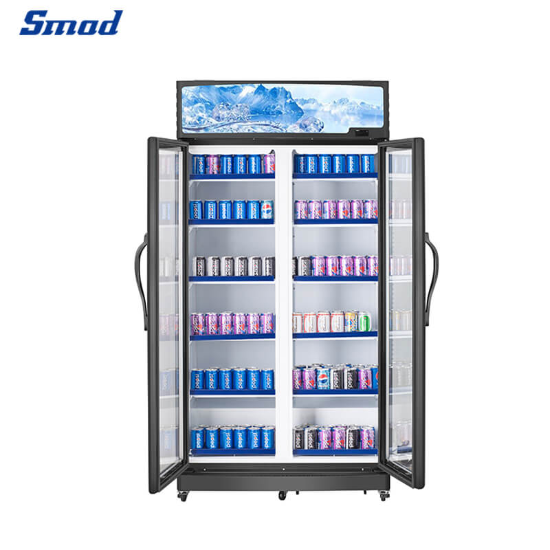 
Smad Glass Door Drink Merchandiser Coolers with lightbox