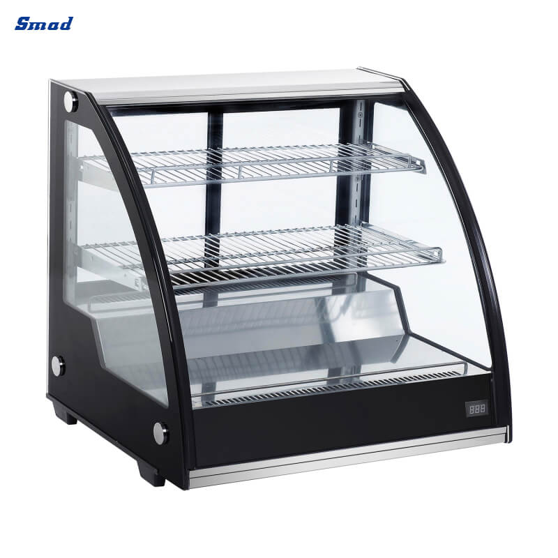 
Smad 201L Curved Glass Countertop Cake Display Fridge with Adjustable temperature control