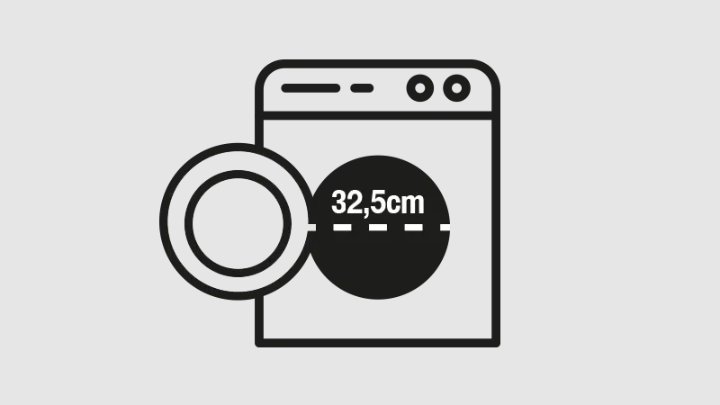 
Smad 9Kg/10Kg Front Load Washing Machine with Wide Opening