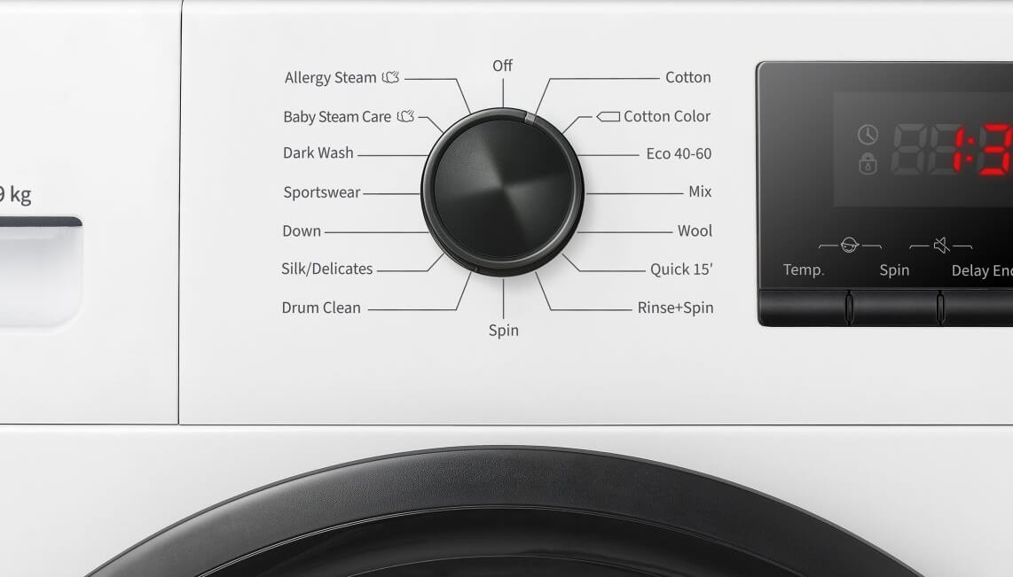 Smad 9Kg Front Load Washing Machine with Steam function