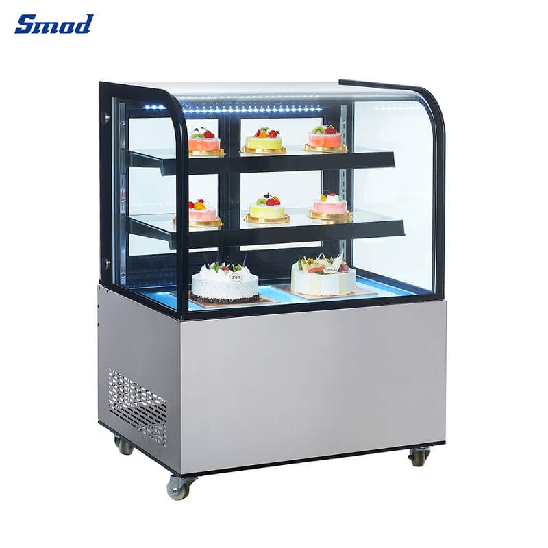 Smad 21.2 Cu. Ft. Ventilated Cooling Bakery Refrigerated Showcase with Internal LED lighting