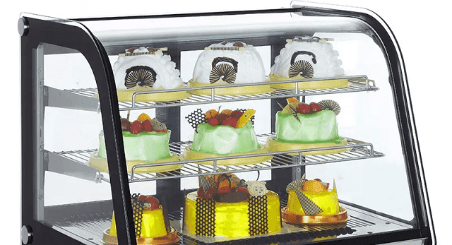 Smad Countertop Cake Display Refrigerator with 2 Layer shelves