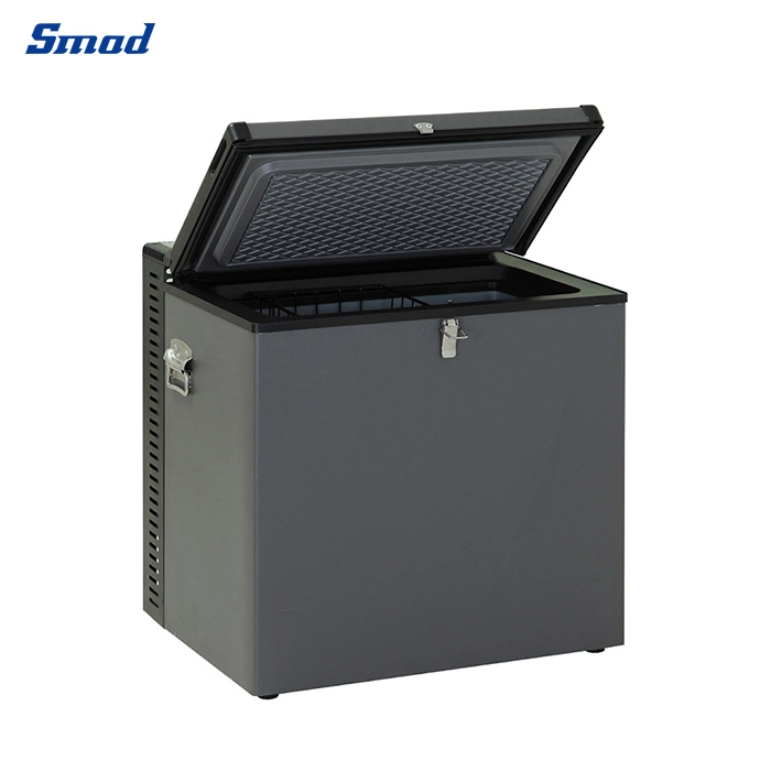 
Smad 70L Small Grey Gas Deep Chest Freezer with Intergrated Handle