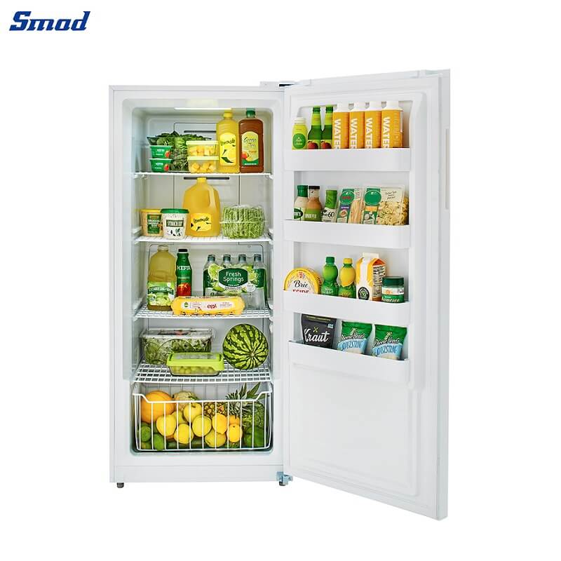 Smad 13.8 Cu. Ft. Frost Free Energy Star Upright Freezer with convertible design
