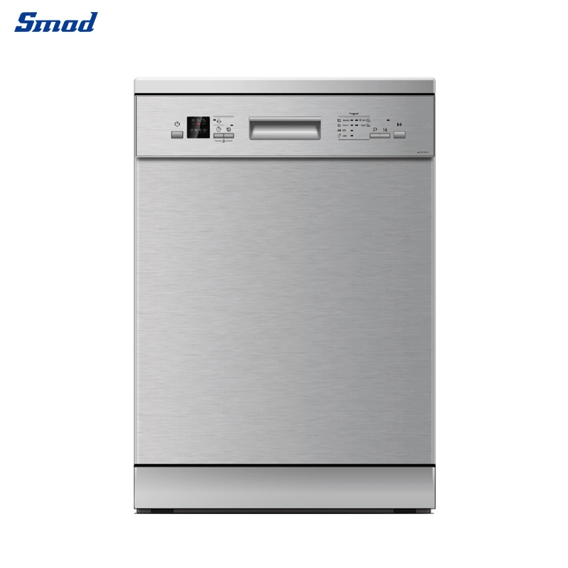 
Smad Black Freestanding Dishwasher with 6 Washing Programs