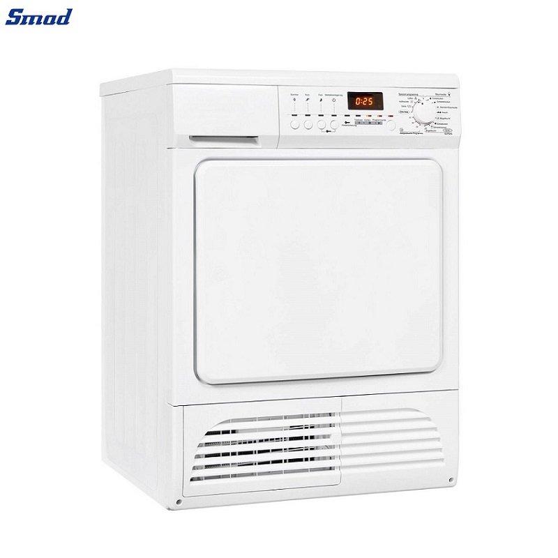 
Smad 8Kg Condenser Tumble Dryer Machine with Anti-crease function