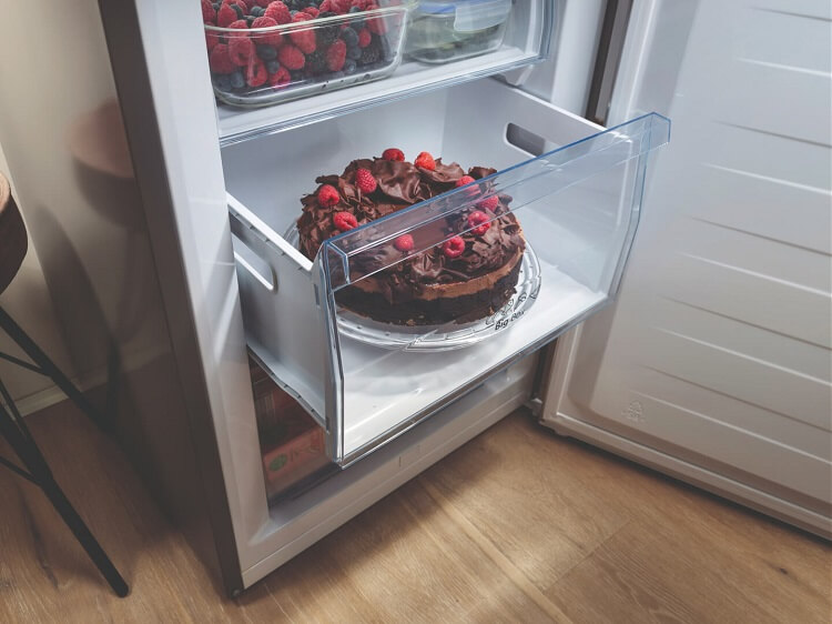 
Smad Stainless Steel Bottom Mount Fridge with Large Freezer Drawer