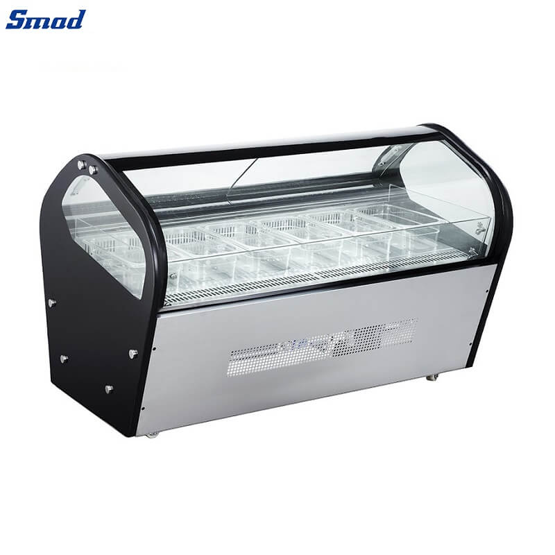 
Smad Countertop Ice Cream Display Freezer with Digital temperature control