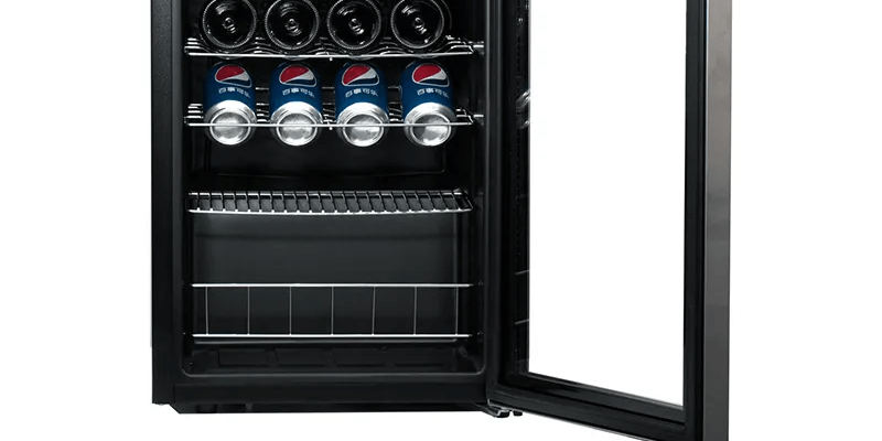 
Smad Freestanding Stainless Steel Wine Cooler with 5 full & 2 half wire shelves