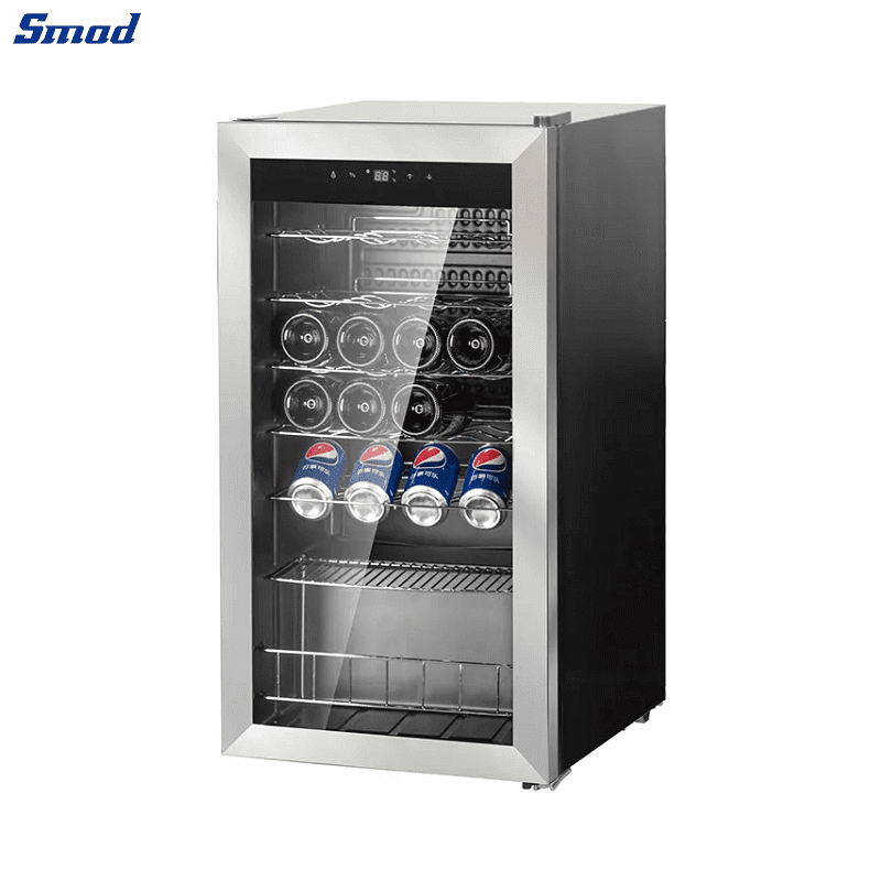 
Smad Freestanding Stainless Steel Wine Cooler with LED display
