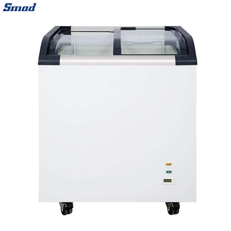 
Smad Glass Top Deep Chest Freezer with Static cooling system
