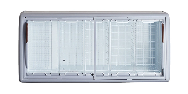 
Smad Glass Top Ice Cream Deep Freezer with Interior LED Light